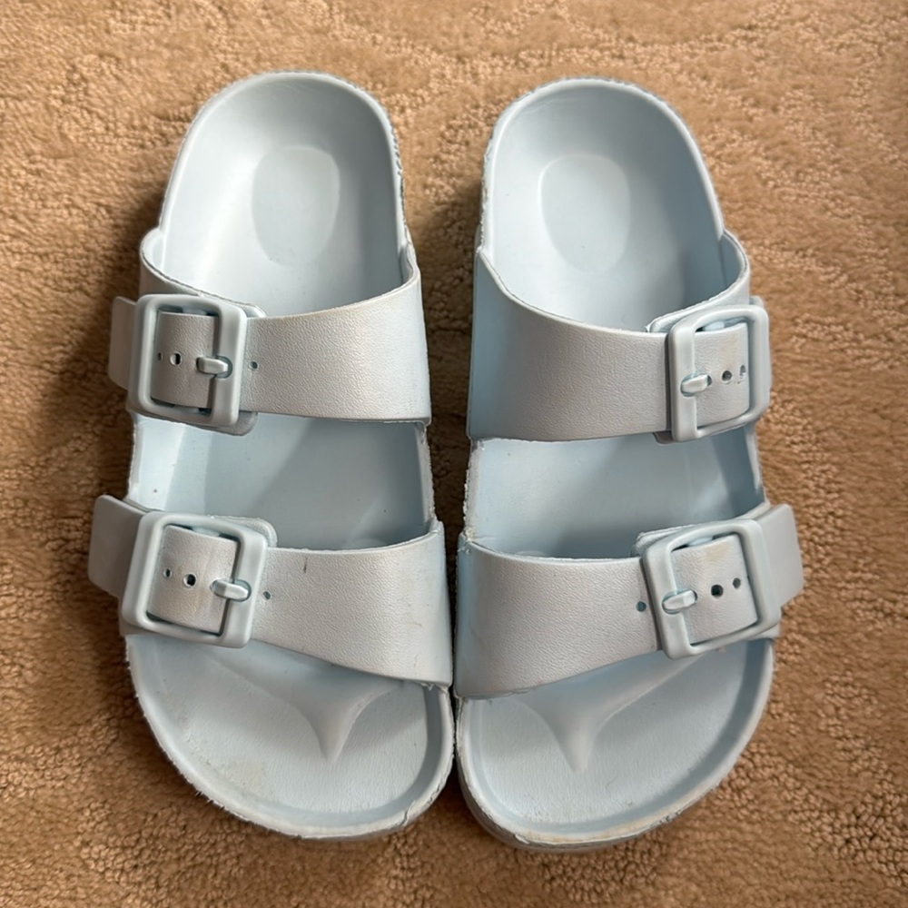 Light blue sandals